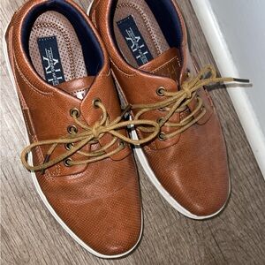 Classic Boy’s Brown Leather Lace-Up Casual Shoes